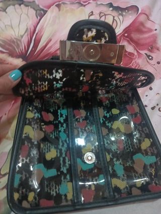 Bolso de mano multicolor