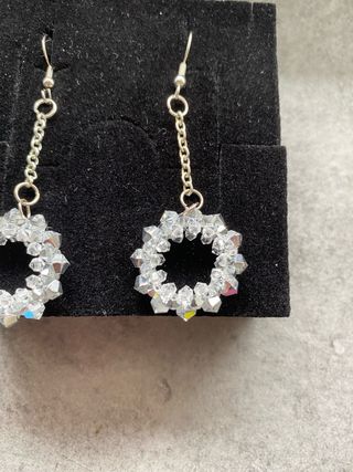 Orecchini artigianali con cristalli Swarovski 