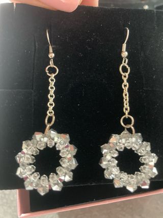 Orecchini artigianali con cristalli Swarovski 