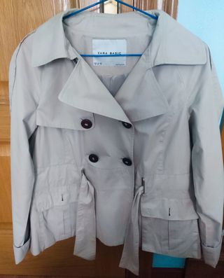 Trench Zara Beige Mujer