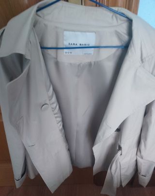 Trench Zara Beige Mujer