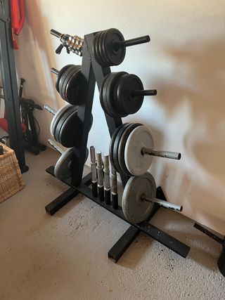 Soporte para discos y mancuernas