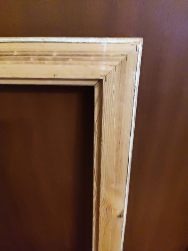 Marco de madera grande blanco