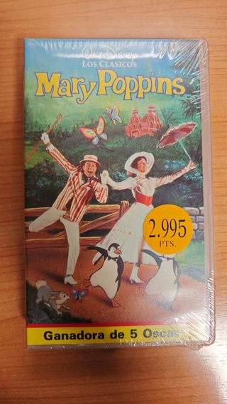 MARY POPPINS VHS PRECINTADA. LOS CLÁSICOS DISNEY.