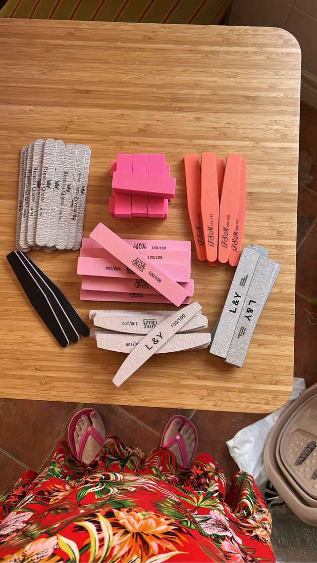 limas y pulidores para uñas prorcelana, gel