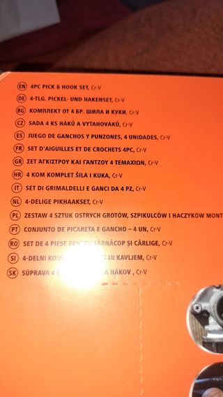 Set 4 Cacciaviti Grimaldelli e Ganci Werckmann