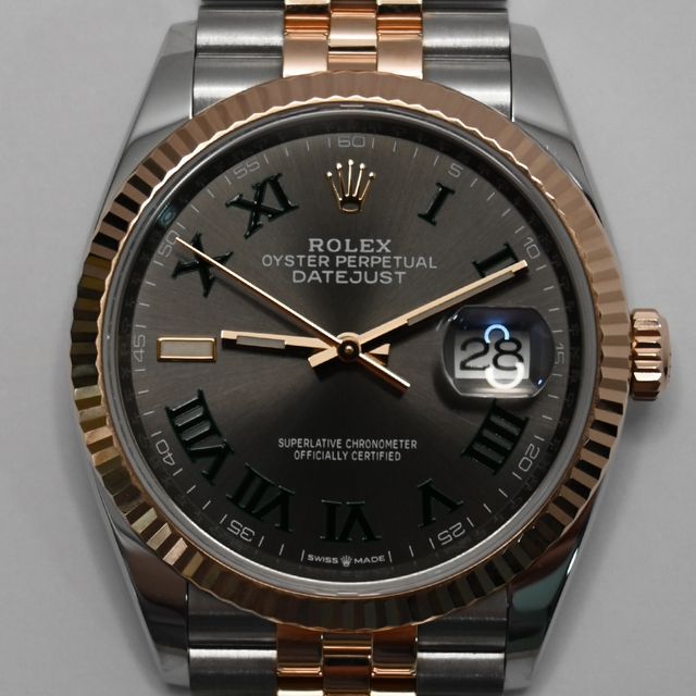 Rolex Datejust 36mm Acero y Oro Rosa Wimbledon