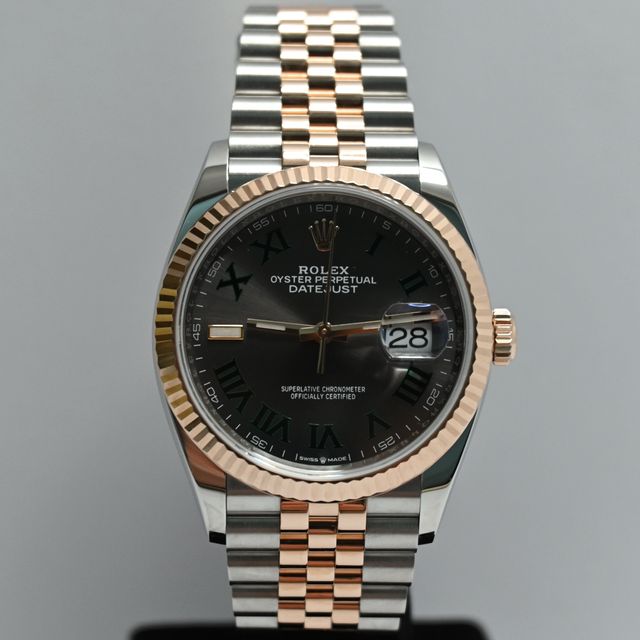 Rolex Datejust 36mm Acero y Oro Rosa Wimbledon