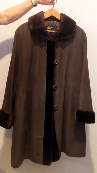 Abrigo Marrón Oscuro El Corte Inglés Talla 50