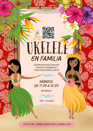 Clases de ukelele en familia