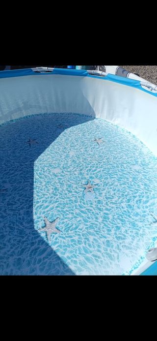 Piscina desmontable con funda protectora