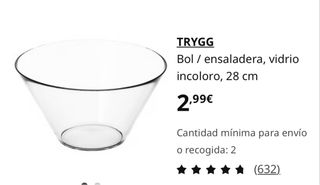 10 Ensaladeras IKEA de Vidrio ideal tienda