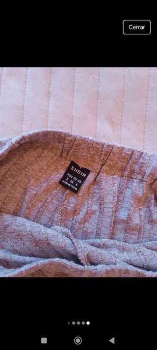 Conjunto premamá canalé beige
