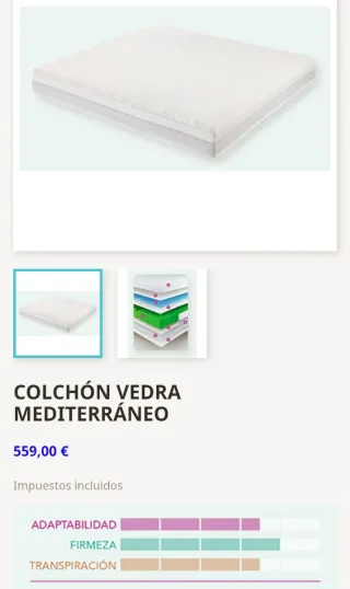 Colchón de Látex desenfundable. 150x200 cm.