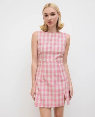 A ESTRENAR Vestido Vintage Rosa Cuello Barco XS