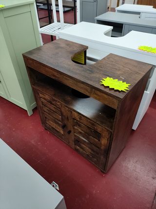 Mueble de baño madera marrón