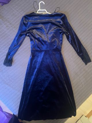 Vestido fiesta Zara azul