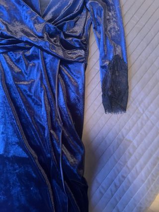 Vestido fiesta Zara azul