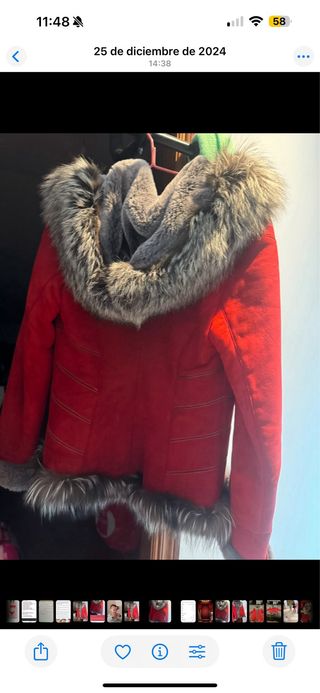 Abrigo de piel natural caliente