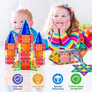 Juguete educativo magnético de construcción