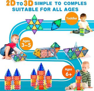 Juguete educativo magnético de construcción