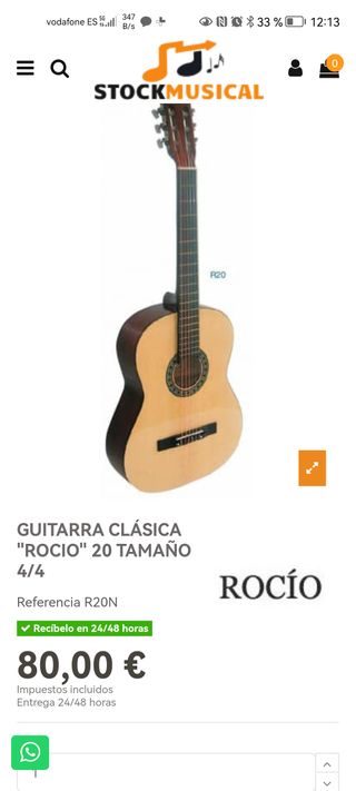 Guitarra Rocío R20