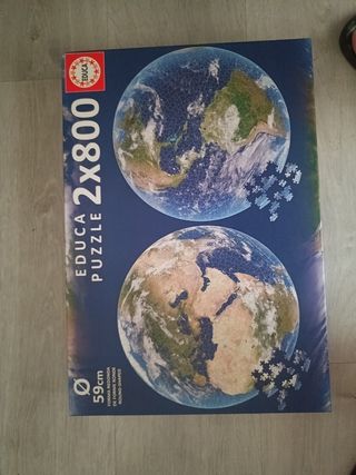 Puzzle Educa 2x800 Tierra Redondo
