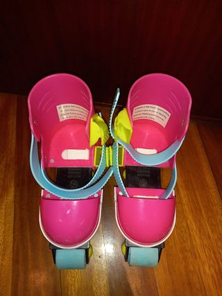 Patines de aprendizaje rosas y azules