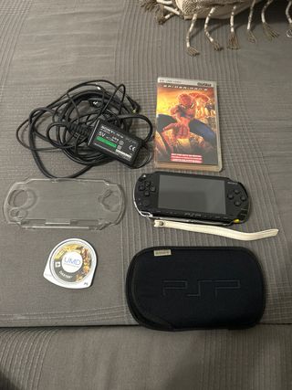 Sony PSP Negra + Spider-Man 2 UMD + juego daxter