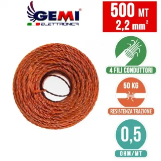 Hilo Pastor Eléctrico 500m Naranja