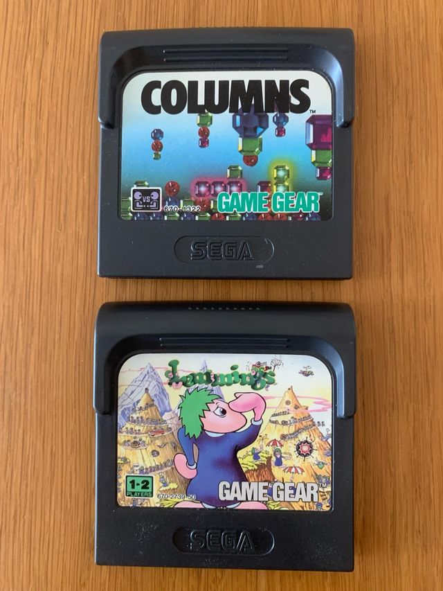Giochi SEGA Game Gear: colonne e lemmings