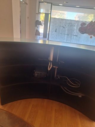 Mostrador de madera  hecho a mano