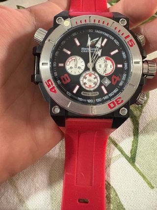 Reloj Albert Contaco Negro y Rojo
