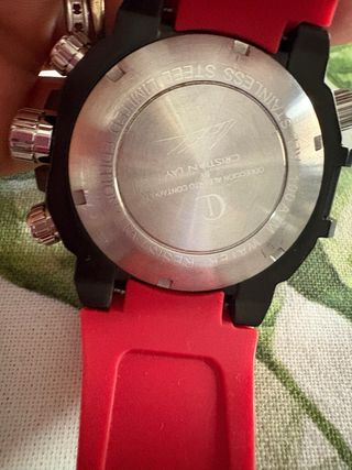 Reloj Albert Contaco Negro y Rojo