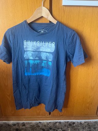 Camiseta Quiksilver Azul Estampada