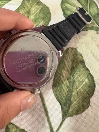 Reloj Cristian Lay Cronógrafo Negro y Plateado