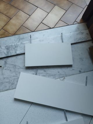 3 Mensole in legno bianche