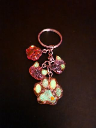 Llaveros de huellitas