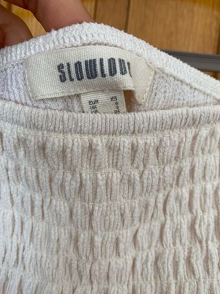 Blusa nido de abeja Slowlove beige Talla XS/S