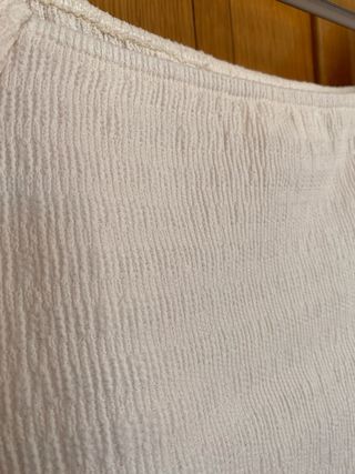 Blusa nido de abeja Slowlove beige Talla XS/S