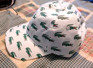 Gorra Lacoste Cocodrilos Blanca y Verde