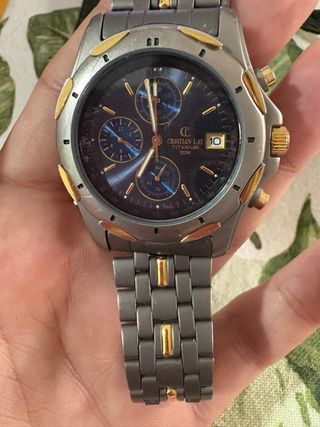Reloj Cristian Lay Titanio Oro y Gris