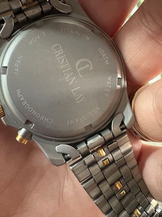 Reloj Cristian Lay Titanio Oro y Gris