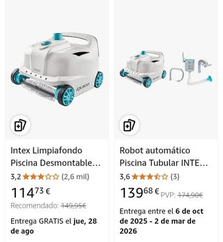 Aspirador limpiafondos Intex ZX300
