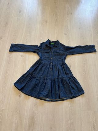 Vestido vaquero Bennetton tallas 10/11 años