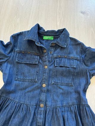 Vestido vaquero Bennetton tallas 10/11 años