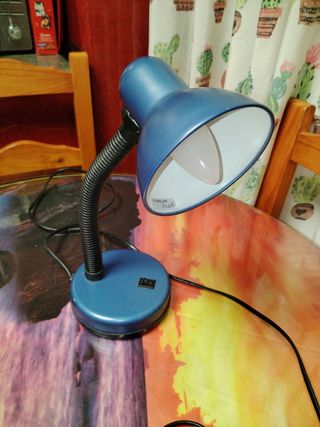 Flexo de escritorio azul