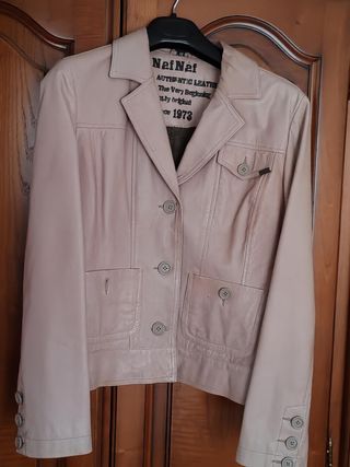 Chaqueta de piel Naf Naf