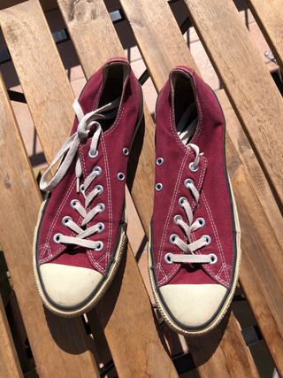 Converse All Star Talla 41 Unisex Rojo