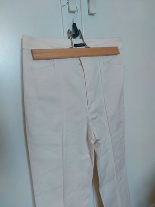 Conjunto Massimo Dutti Sobrecamisa y Pantalón Beig